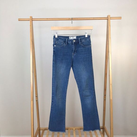 Free People • High Waist Crop Straight Leg Jeans - Picture 1 of 8
